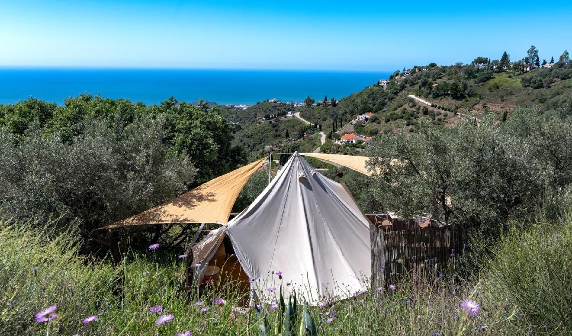 Campo Agave Luxury Tents Sayalonga Exteriér fotografie