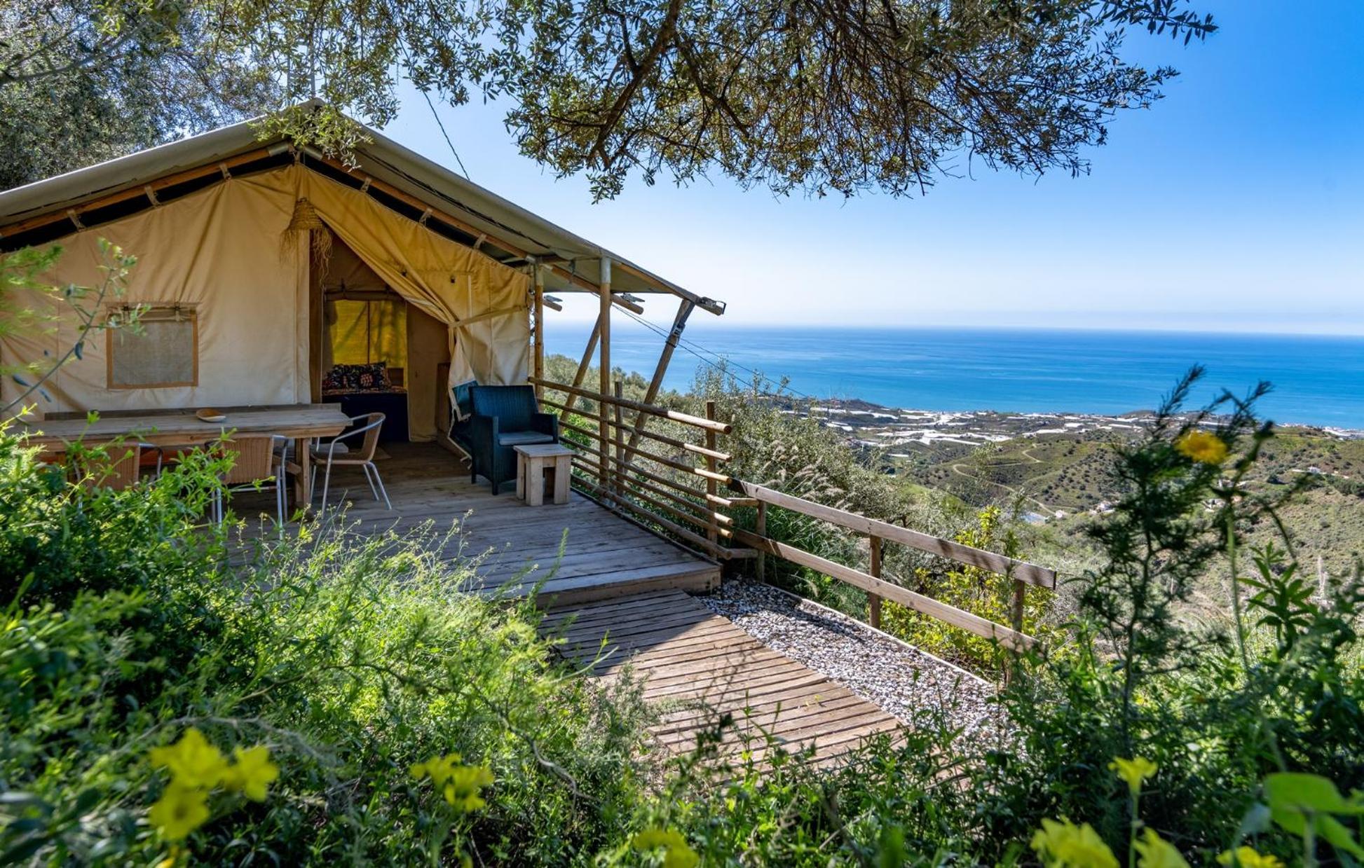 Campo Agave Luxury Tents Sayalonga Exteriér fotografie