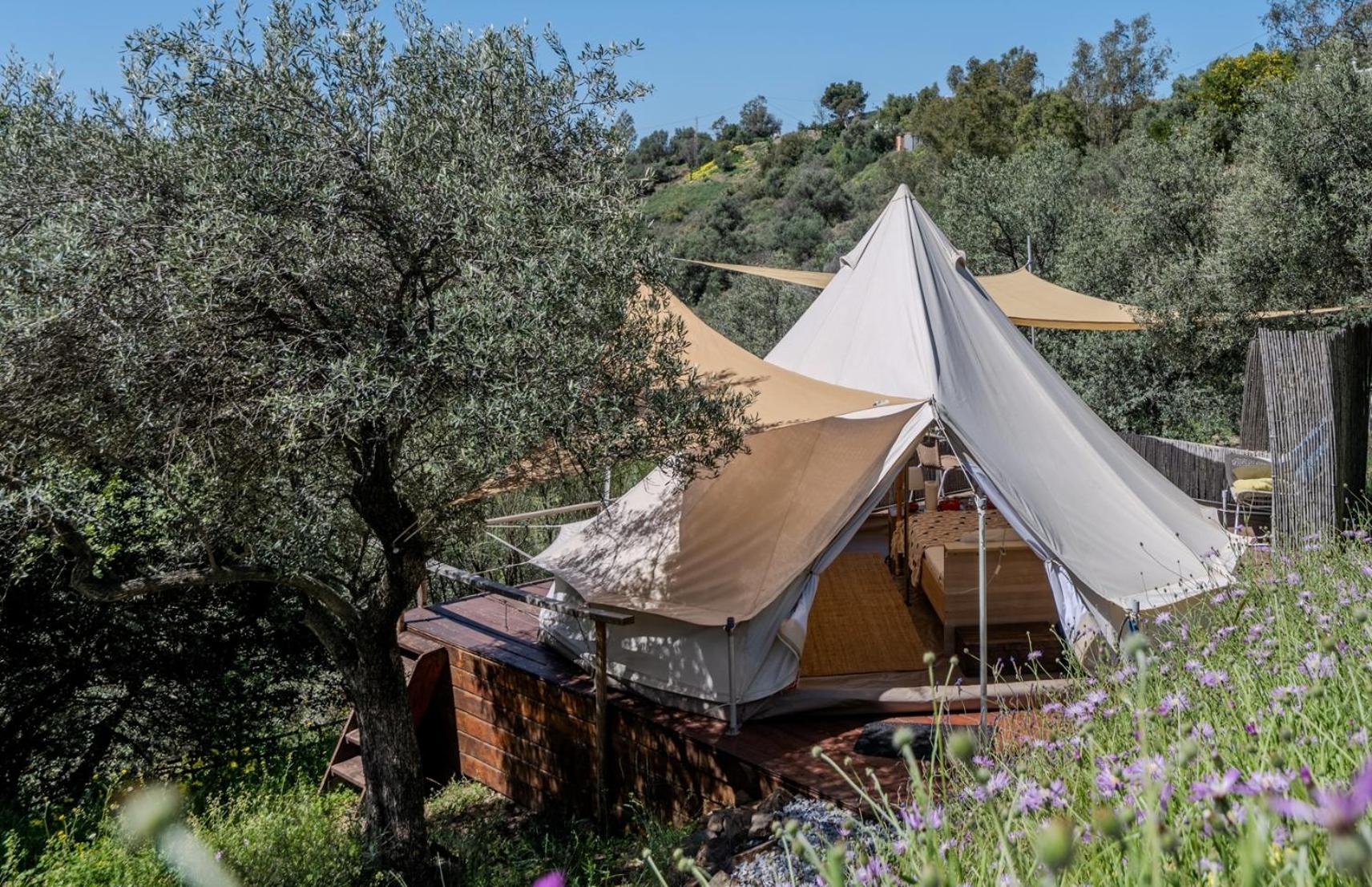 Campo Agave Luxury Tents Sayalonga Exteriér fotografie